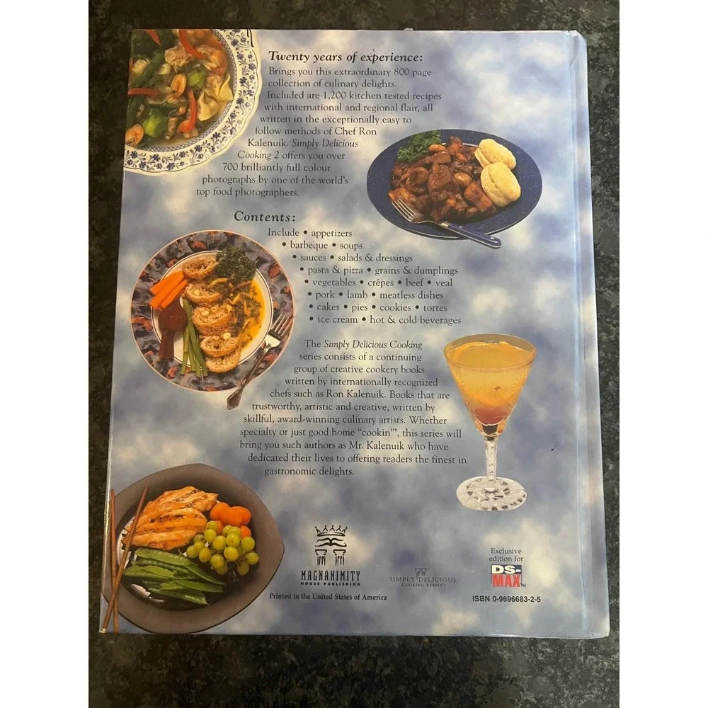 Simply Delicious‎ Cooking 2 by Ron Kalenuik Cookbook Recipes Food Cuisine 1994